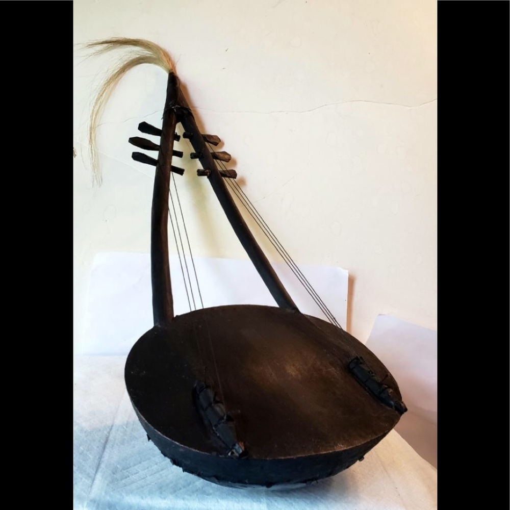 COPY - Kenyan leather and wood harp